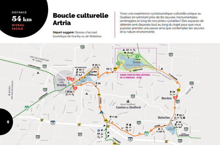 Carte boucle culturelle artria vélo