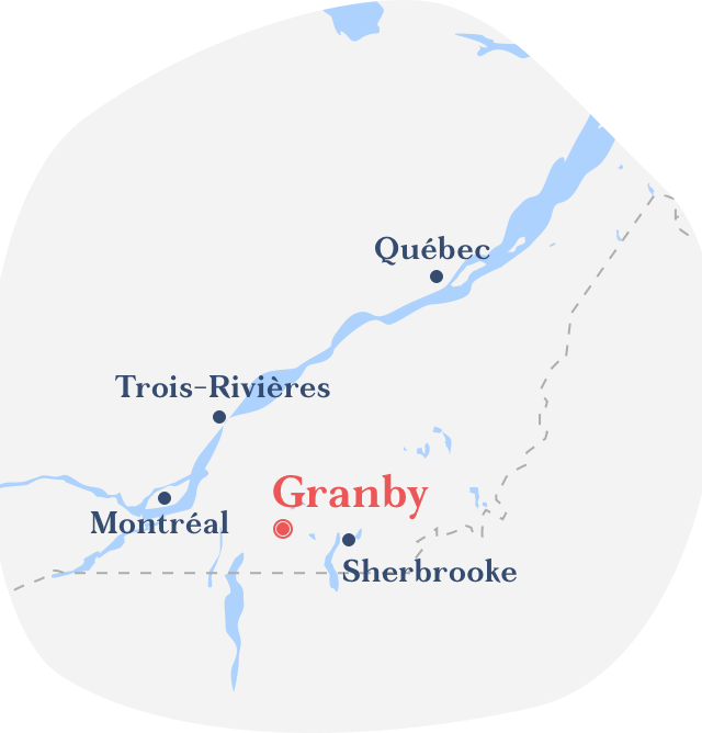 Map Granby direction